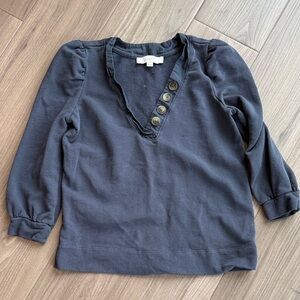 LOFT Charcoal Long Sleeve top